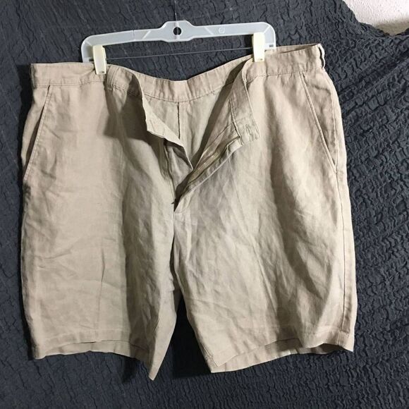 Jos A. Bank 100% Linen Shorts Size 46 - Picture 2 of 5
